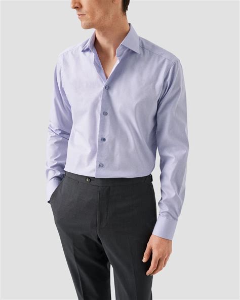 Light Purple Semi Solid Supima 120 Piqué Shirt - Eton