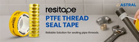 Resitape Astral PTFE Tape, White | 4 mtr x 12 mm | Pack of 10 |High ...