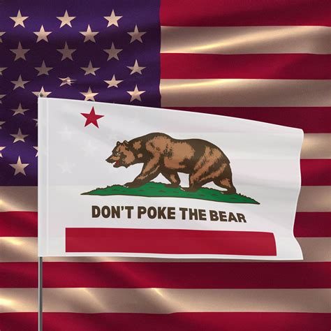 Newsom Don’t Poke The Bear Flag