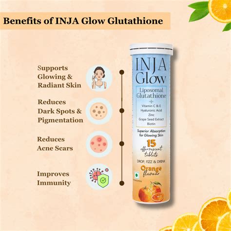 INJA Glow Liposomal Glutathione - Orange – INJA Wellness