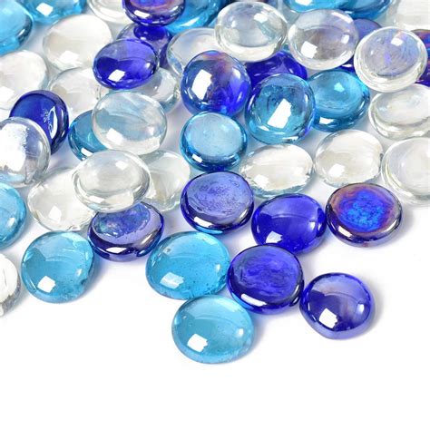 Decorative Glass Pebbles Set of 40 PCS : Amazon.in: Pet Supplies