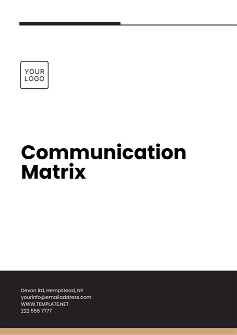 Image result for Communication Matrix Sample