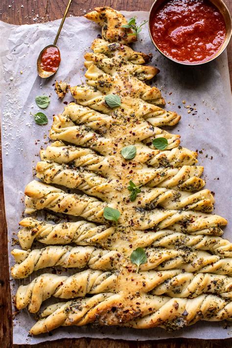 Pull Apart Christmas Tree Garlic Bread | Recipe Cart | Recipe Cart