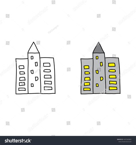 Cartoon Building Background Drawing 的图像结果