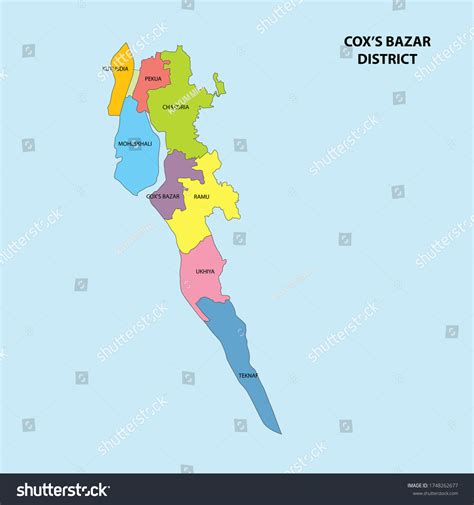 Map Of Bangladesh Cox's Bazar