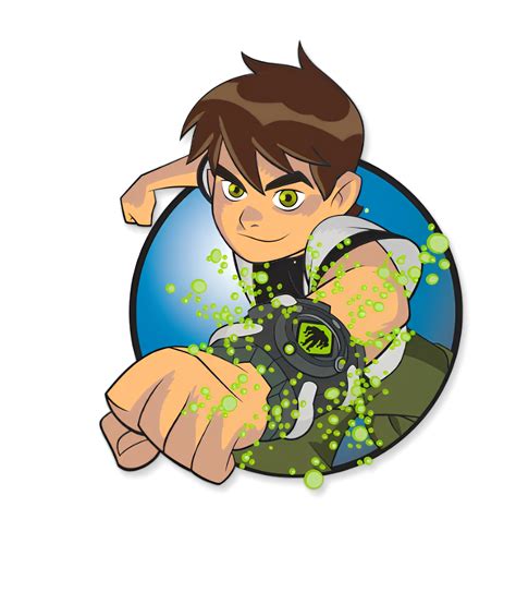 Ben In Action - Ben 10 Official Sticker – Inkyprinty.in