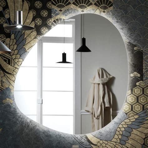 Mirror with Reversible LED Backlighting