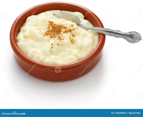Spanish Rice Pudding, Arroz Con Leche Stock Photo - Image of background ...