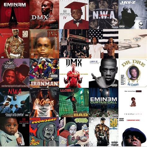40 Old School 90's Rap/hip-hop Album Cover Wall Collage | Etsy