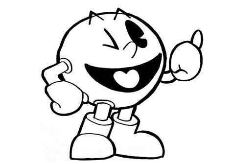 Pacman Pac Man Coloring Pages Print Game Characters Kids Ghost Template ...
