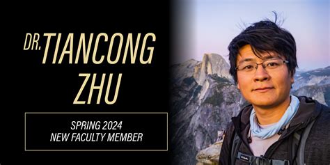 New Faculty Spotlight: Dr. Tiancong Zhu: Department of Physics and ...