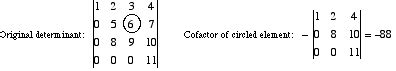 Image result for Cofactor Matrix
