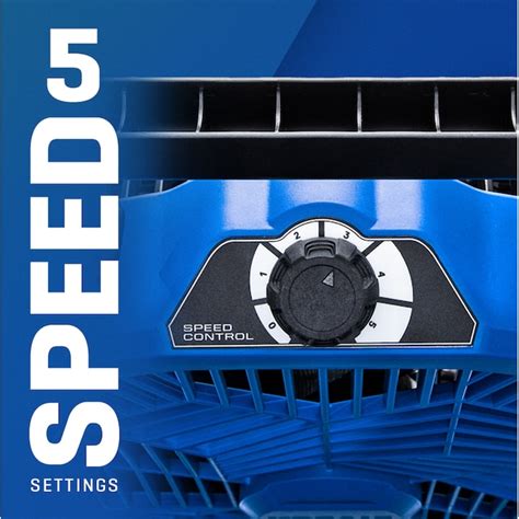 Kobalt 14-in 40-Volt 5-Speed High Velocity Indoor/Outdoor Blue Pedestal ...
