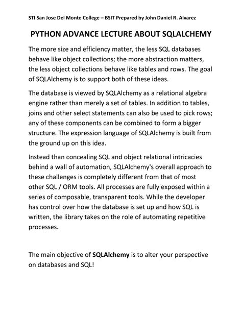 Image result for SQLAlchemy Python Syntax