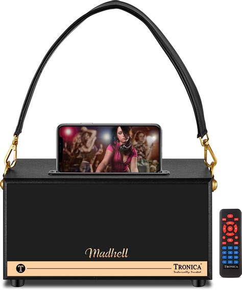 TRONICA - MADHELL Bluetooth Speaker with 20W RMS Stereo Sound, Display ...