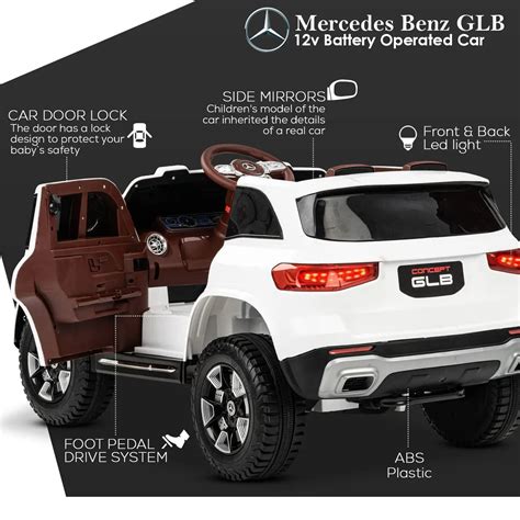 Baybee Licensed Mercedes GLB Battery Operated Ride on Kids Car with US ...