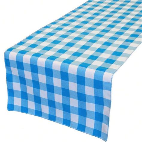 Gingham Checkered Poplin Table Runner | SHEIN USA