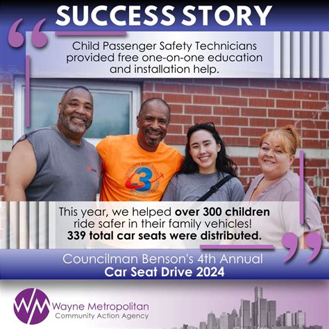Wayne Metropolitan Community Action Agency on LinkedIn: Ensuring Car Seat Safety, a Success ...