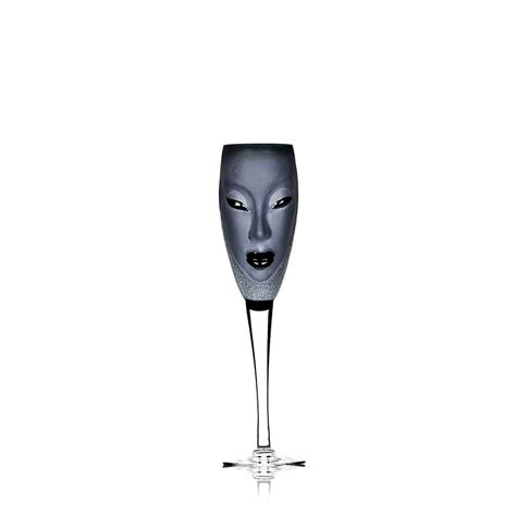 Buy Maleras 42036 Champagne Glass Electra Black MASQ | Spacio India