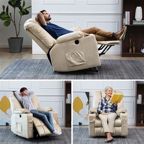 Buy Power Lift Recliner Chair for Elderly Electric Massage Sofa with ...