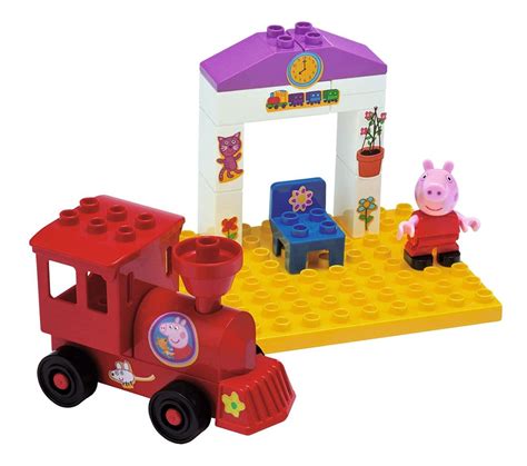 Buy Simba Big Peppa Pig Play Train Stop Building Bricks Set Online at ...