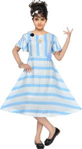 Kgn Garments Girls Below Knee Festive/Wedding Dress Price in India ...