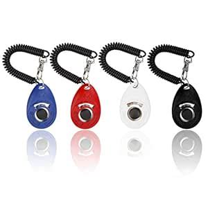 Dog Clickers for Training,4 Pack Geekeep Clicker Training for Dogs ...