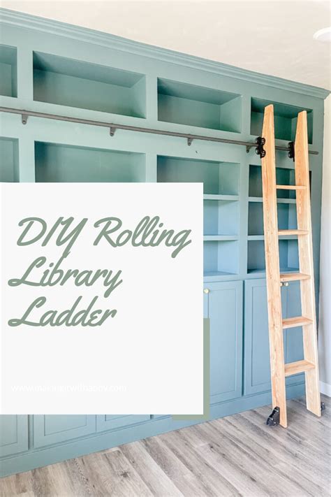 Image result for Rolling Library Ladder How to Build