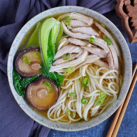 Asian Chicken Noodle Soup Chicken And Leek Noodle Soup