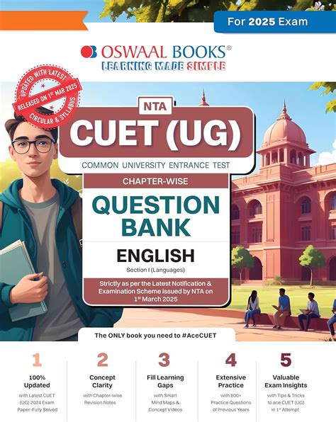 Oswaal NTA CUET (UG) Chapterwise Question Bank English (For 2025 Exam ...