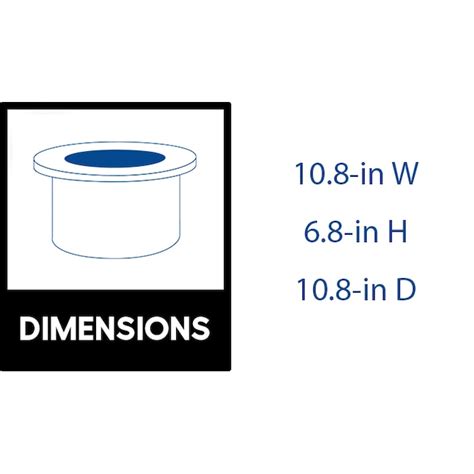 Origin 21 10.8-in W White Portable Composite Round Tabletop Propane Gas ...