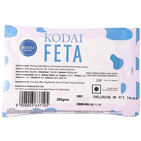 Kodai Goat Feta Cheese - Natures Basket | Nature's Basket