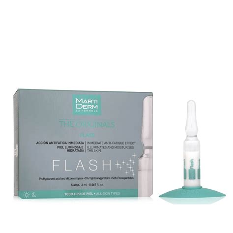 Flash - 5 ampoules - MartiDerm the brand in cosmetic dermatology.