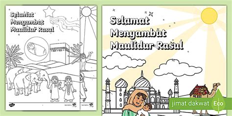 Sumber Maulidur Rasul Mewarna - Aktiviti Mewarna