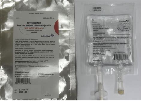 Dr. Reddy’s recalls mislabelled Levetiracetam injection in the US ...