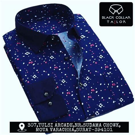 Pin by Black Collar Tailor on Black collar shirts | Mens shirt dress ...