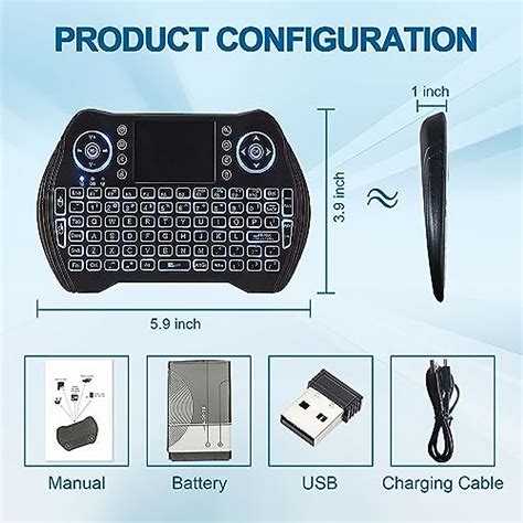 Image result for EasyTone Backlit Mini Wireless Keyboard Receiver Replacement