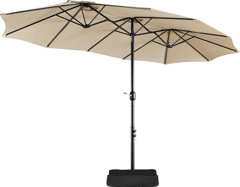 Amazon.com : Yaheetech 13 ft Triple-size Patio Umbrella w/Base Included - Market Extra-Large ...