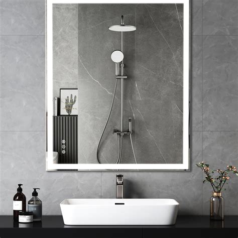Orren Ellis Large 48X36 Inch Bathroom Mirror - Led Wall Mounted ...