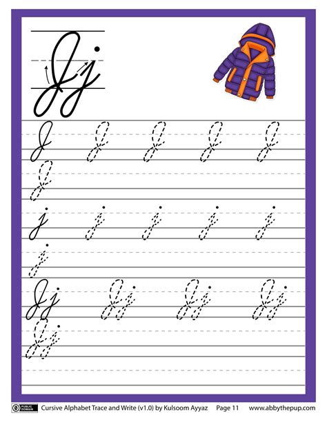 Capital Letter Cursive J
