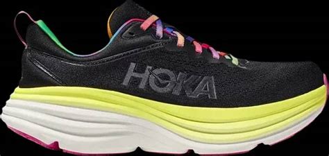 Hoka Bondi 8 Black/Citrus Glow Price in India | Culture Circle