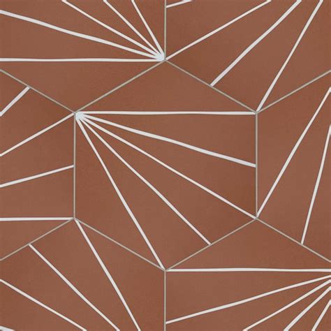 SUNWINGS Orange 6-in x 7-in Matte Composite Hexagon Marble Look Peel ...