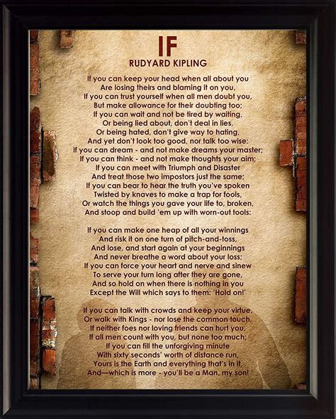 If Poem By Rudyard Kipling _ If Gedicht Von Kipling – QIZR