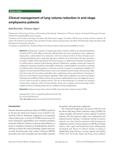 End Stage of Emphysema 的图像结果