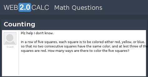 View question - Counting
