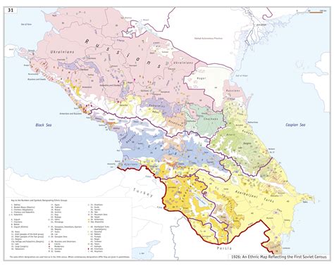 Ethnolinguistic Maps of the Caucasus Region (From Arthur Tsutsiev's Atlas, translated by Nora ...
