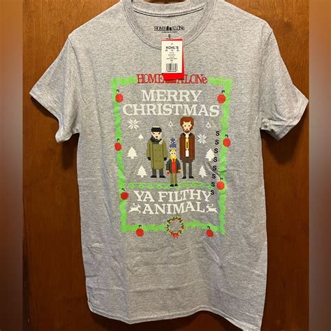 Home Alone Christmas Tee Shirt | Home alone christmas, Christmas tee ...