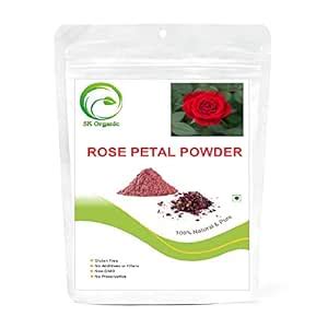 SK ORGANIC Rose petal powder For Face And Facial Skin 250 gms : Amazon ...