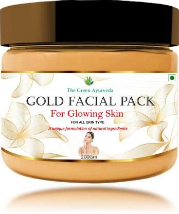 The green ayurveda GLOWING SKIN GOLD FACIAL PACK - Price in India, Buy ...