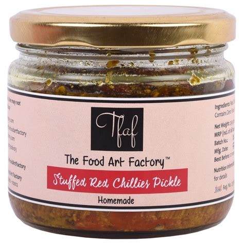 Stuffed Red Chillies Pickle – thefoodartfactory